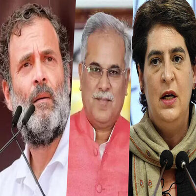 bhupesh-baghel-Rahul-Gandhi-and-priyanka-gandhi-Dzire-News.