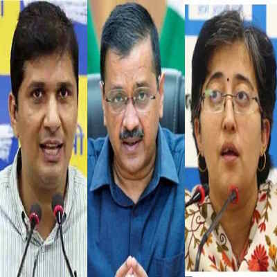 Arvind-kejriwal-saurabh-bhardwaj-and-atishi-Dzire-News